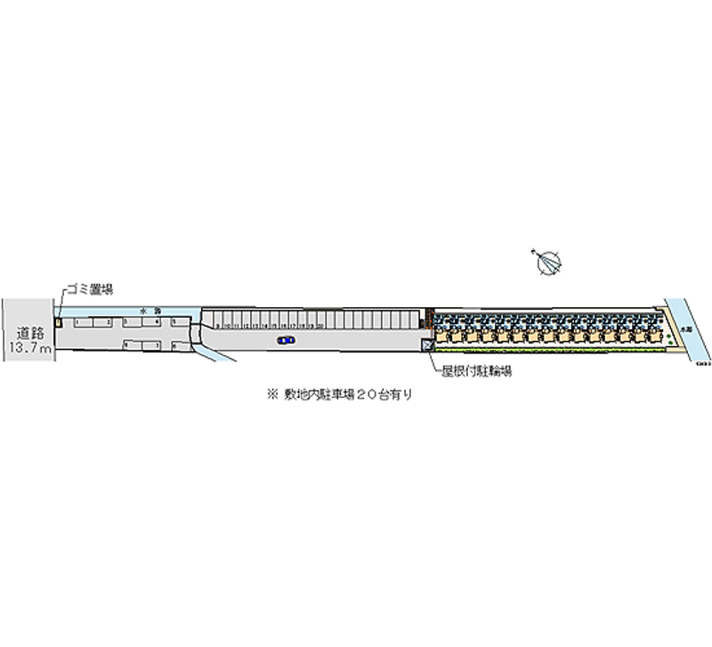 レオパレスＴＯＭＩＴＡ 月極駐車場