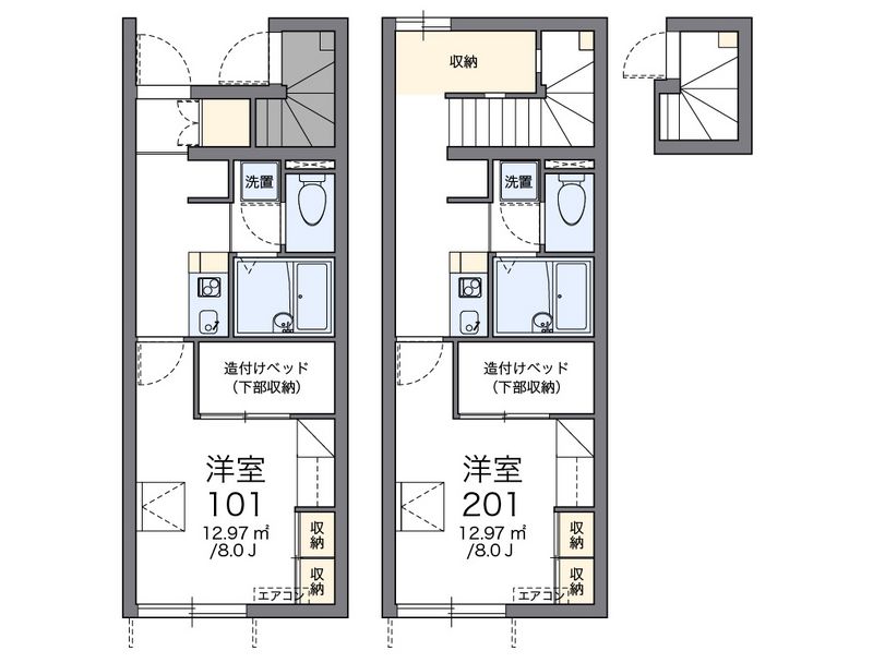 レオパレスディアマンＢ 間取図
