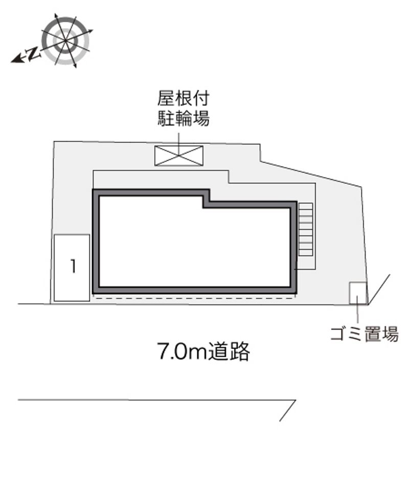 レオパレス一の宮 配置図