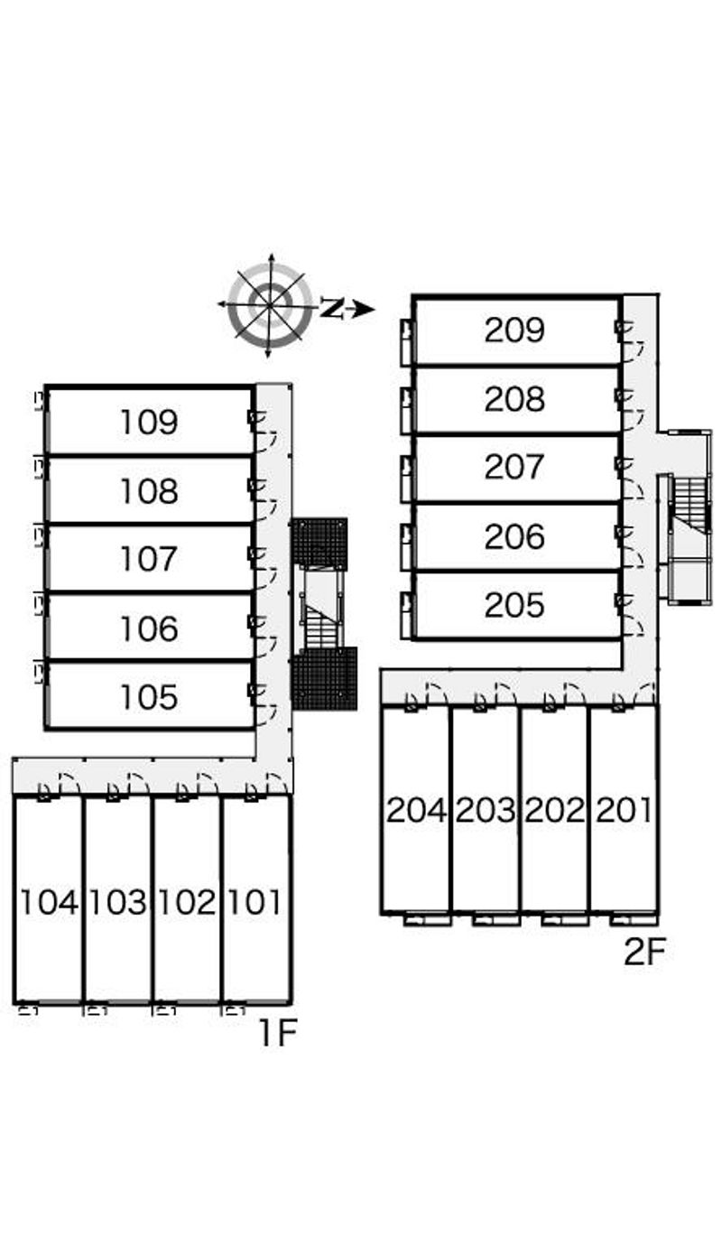 レオパレス畑中Ⅲ 間取配置図
