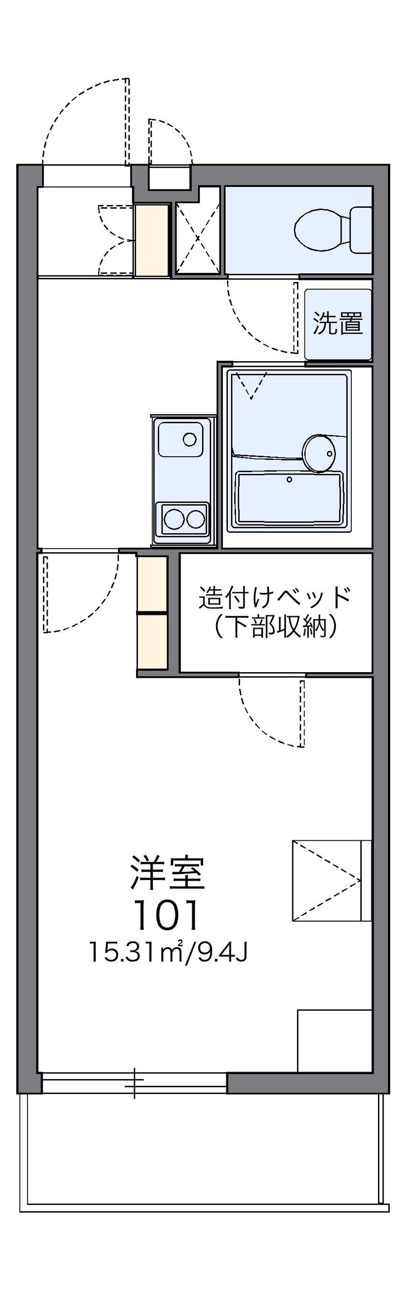 レオパレスマドンナ　Ⅱ 間取図