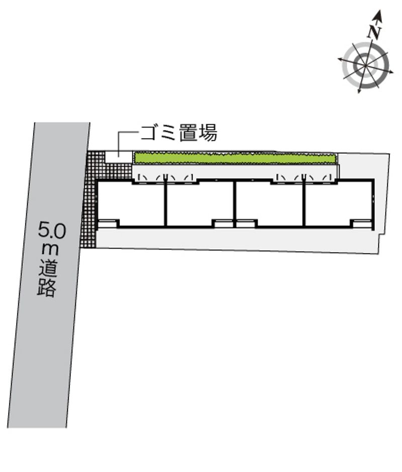 クレイノ咲 配置図