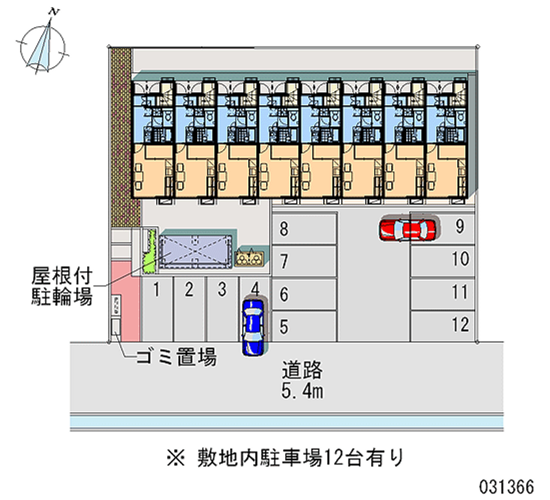 レオパレスキャッスル松波 区画図