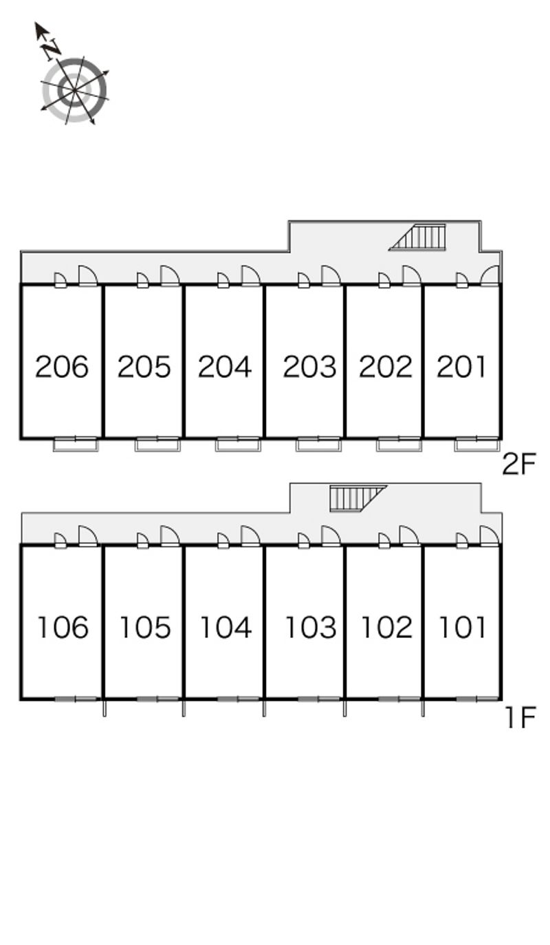 レオパレスルミエールＴＳ 間取り配置図
