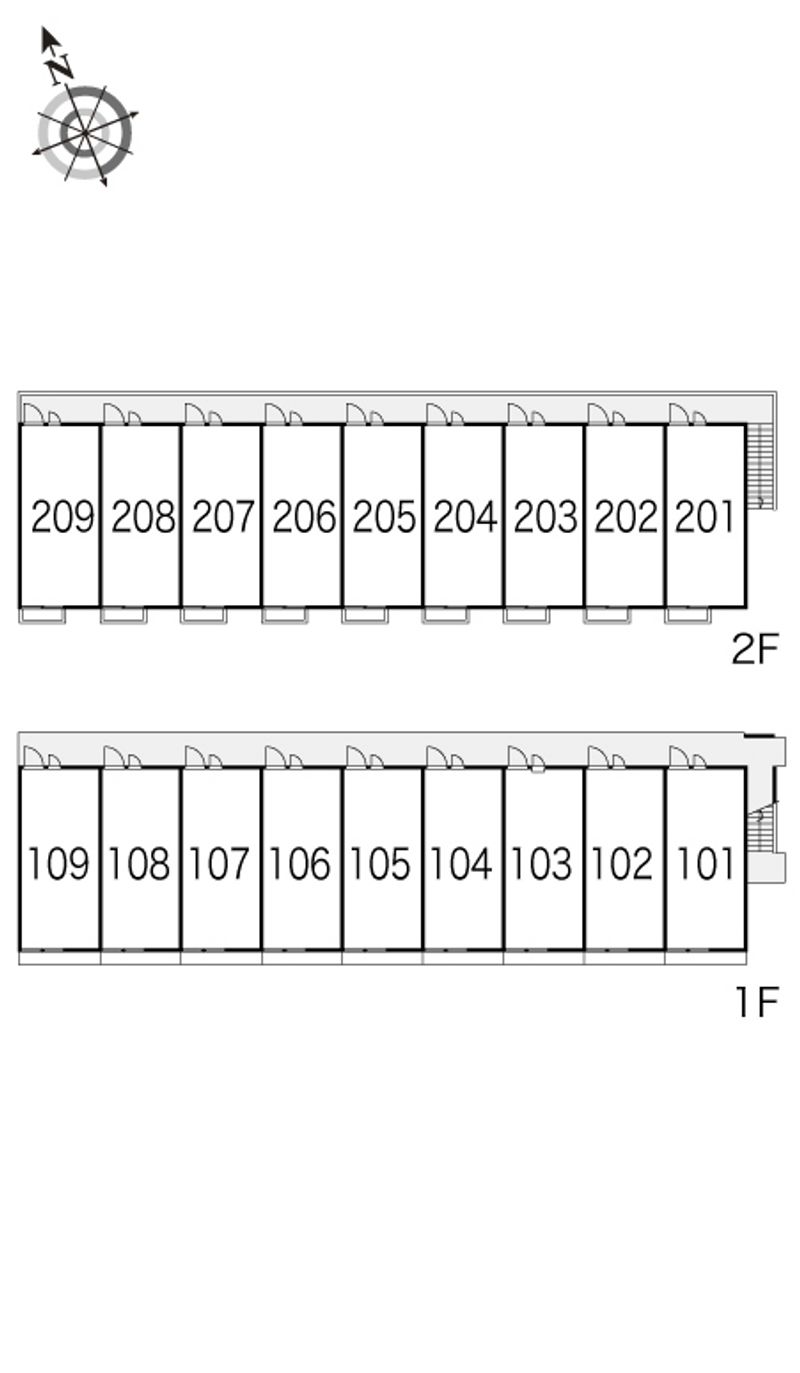 レオパレスフロレスタ 間取り配置図
