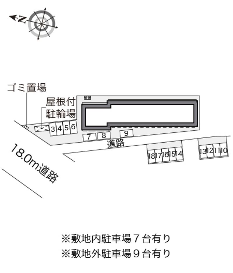 レオパレスコンフォール 配置図