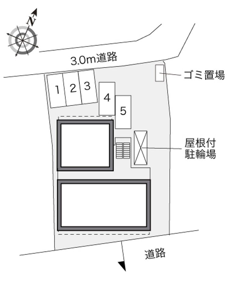 レオパレス若竹 配置図