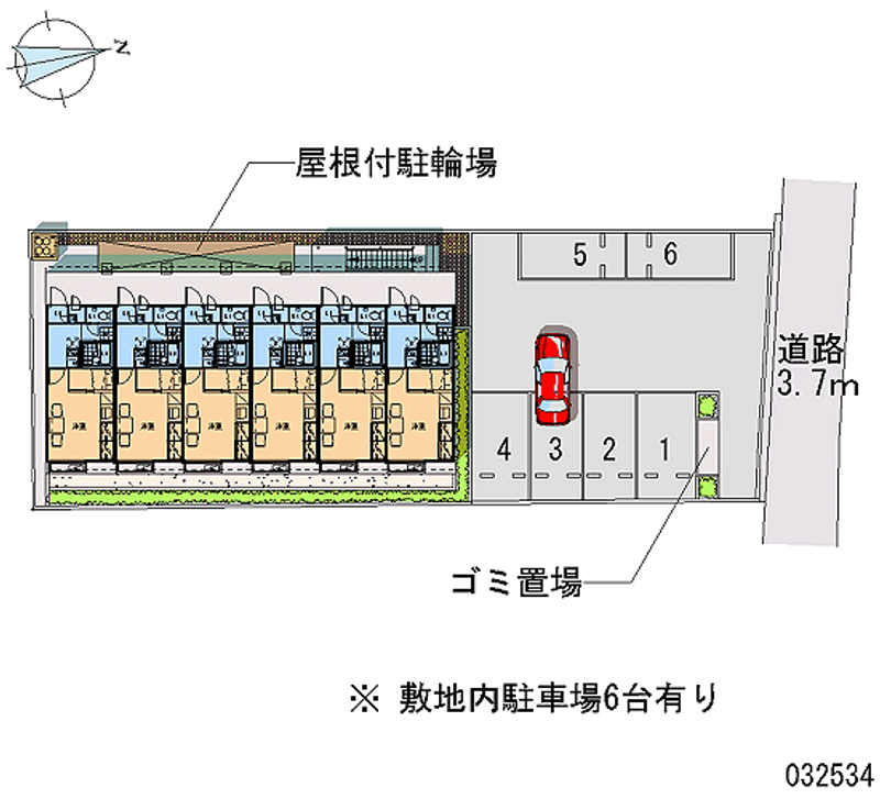 レオパレスウィンド 月極駐車場