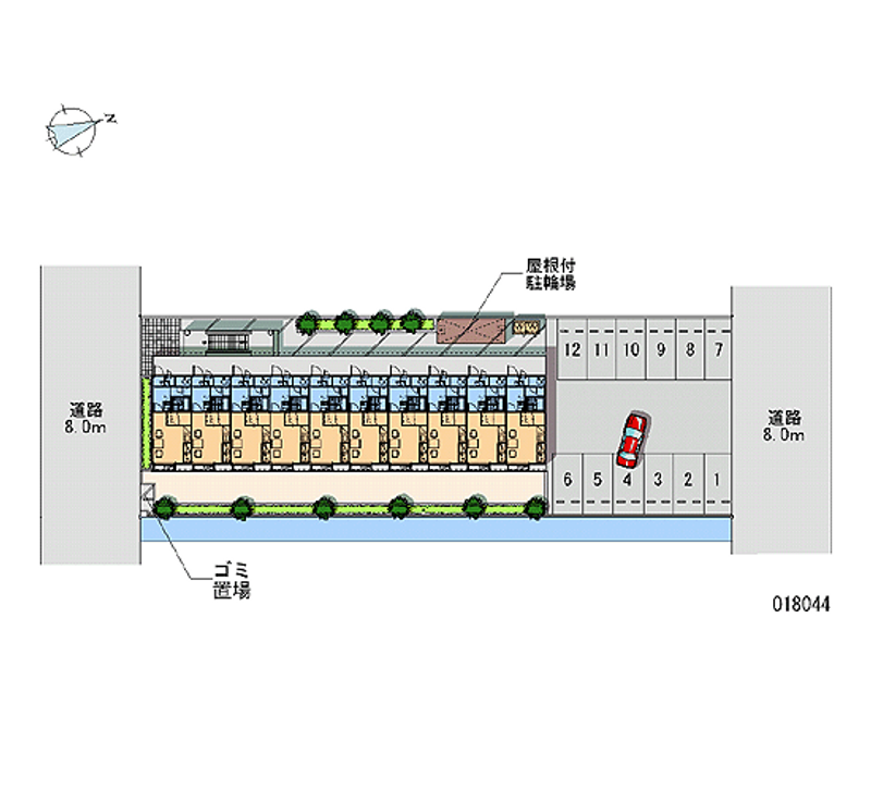 18044 Monthly parking lot