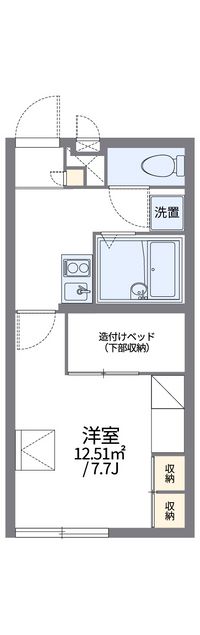 レオパレスカンファタブル 間取り図