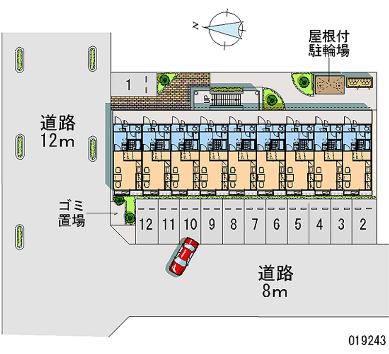 レオパレスみずほ 月極駐車場