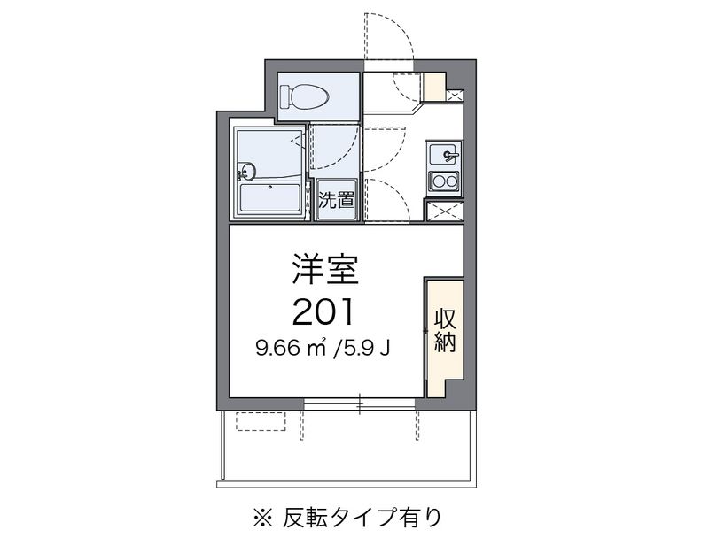 レオネクストＰＯＳＴ塚越中央 間取図