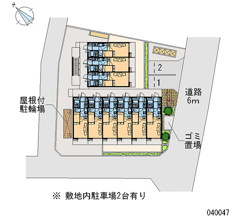 レオパレス嵯峨野 区画図