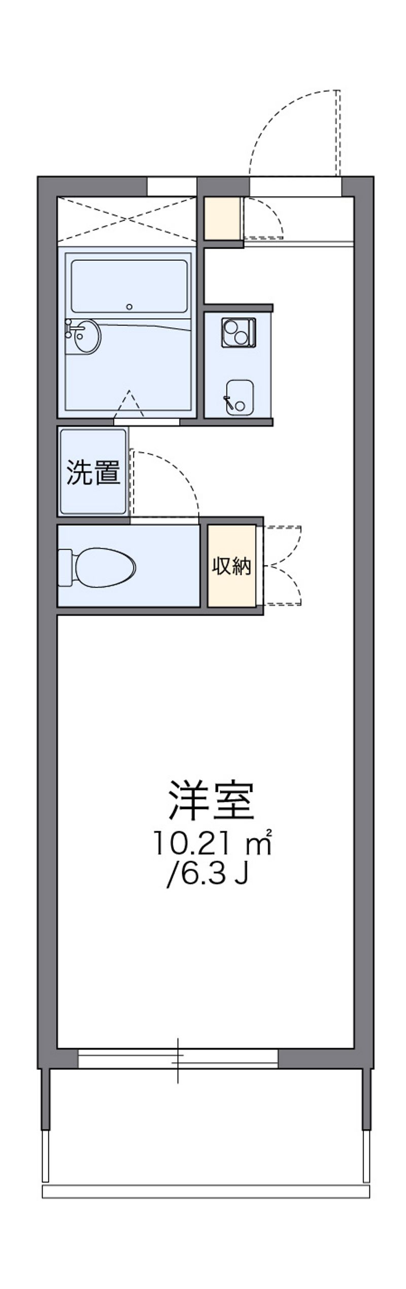 レオパレス谷津 間取図