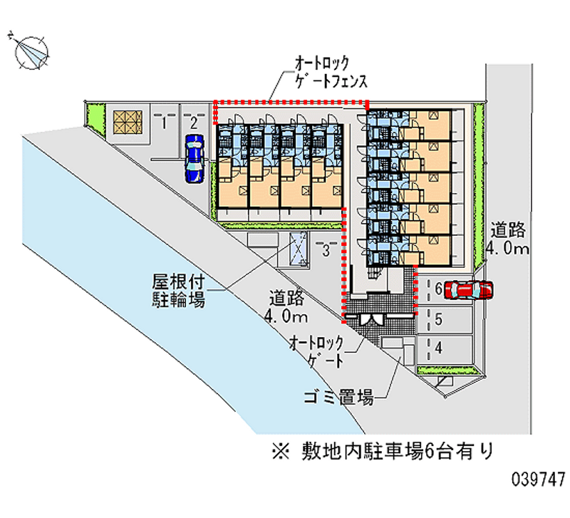 レオパレスクローバー 月極駐車場