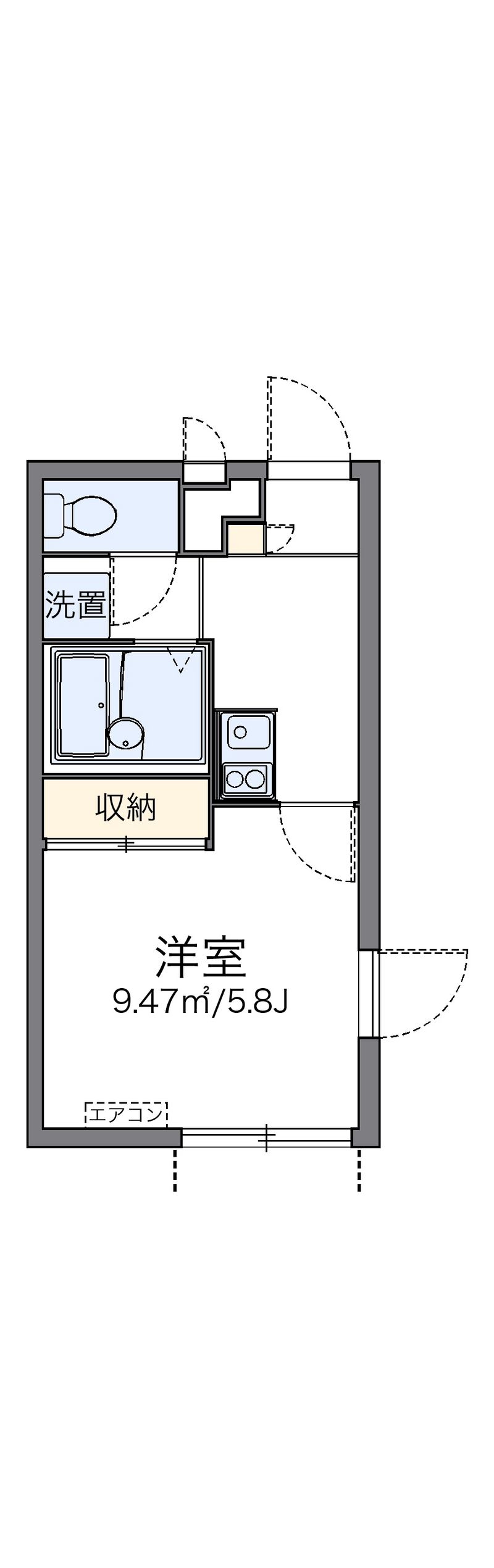leopalace Hon Amanuma ET 户型图