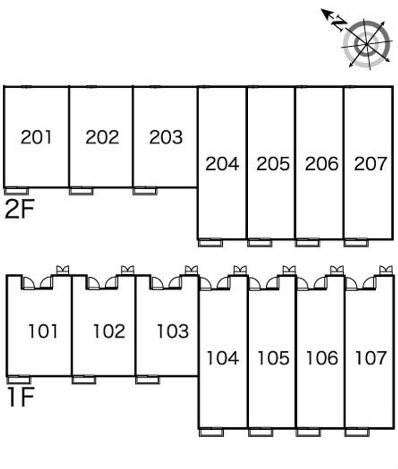 レオパレスグランシャリオ 間取配置図