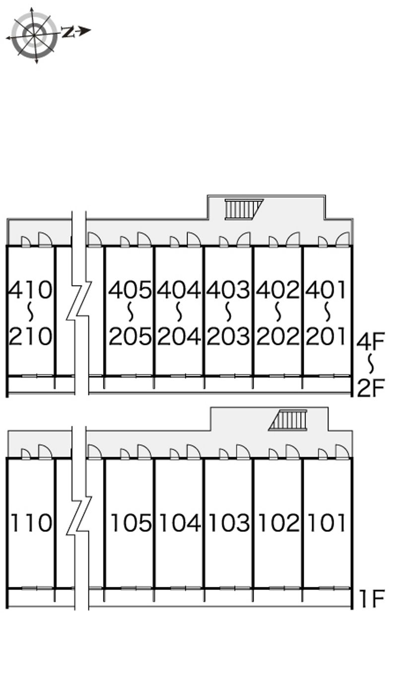 レオパレスＭＩＬＦＯＲＤ 間取配置図