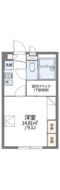 レオパレス本牧満坂 間取り図