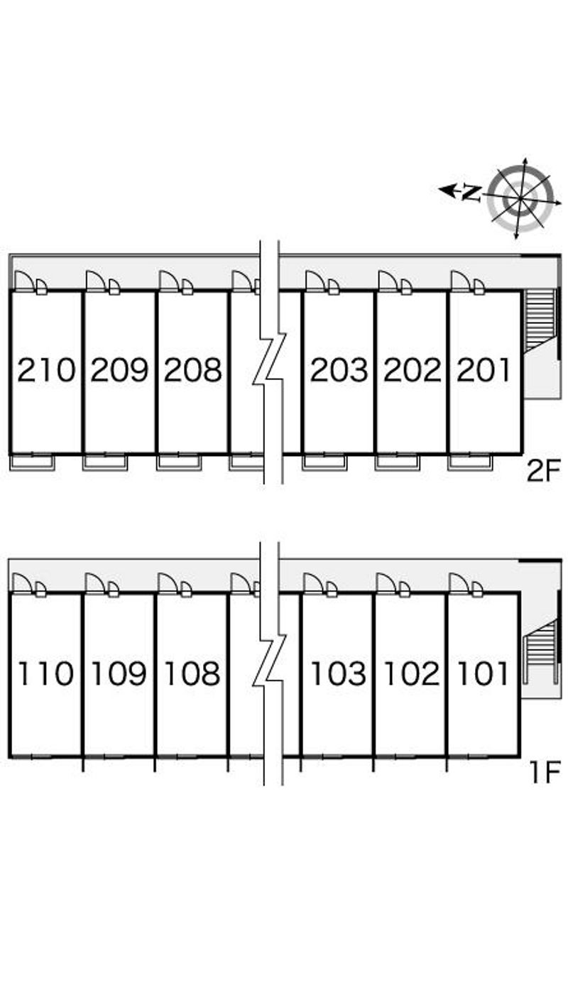 レオパレスＫＡＳＡＭＡＴＵ 間取り配置図