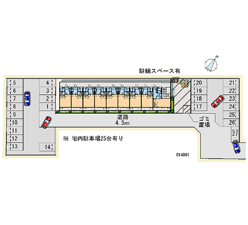 14001 Monthly parking lot