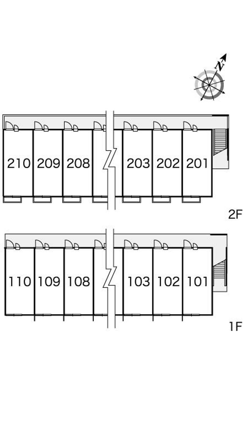 レオパレスサン　ミッシェルⅠ 間取配置図
