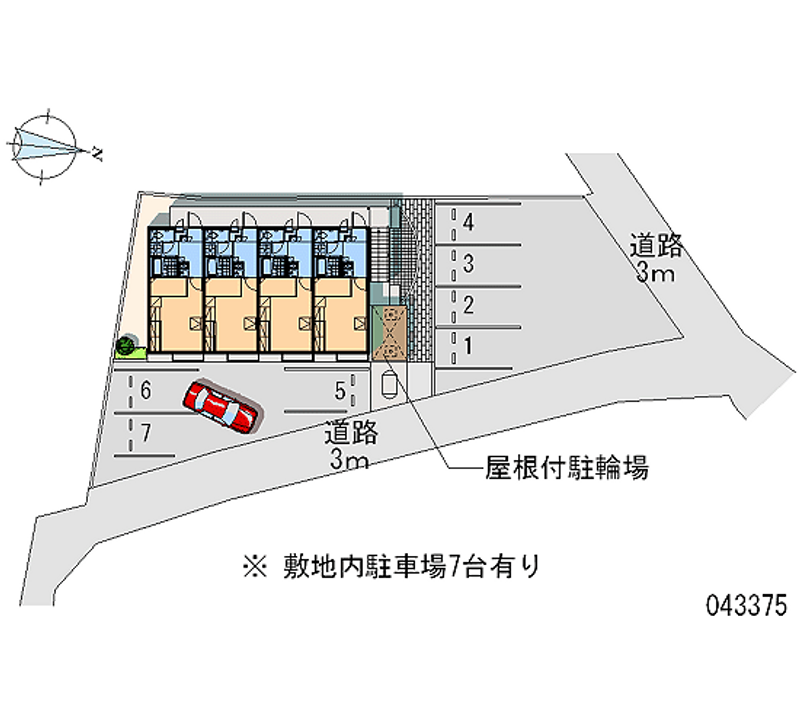 レオパレス黒坂 月極駐車場