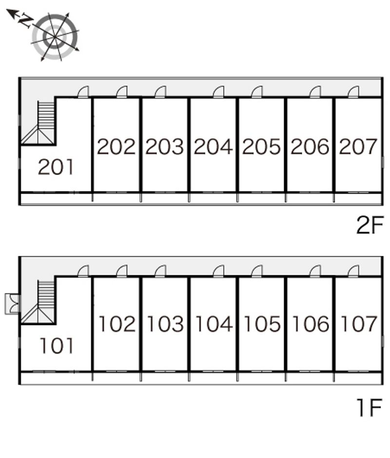 レオパレスみなみ 間取り配置図
