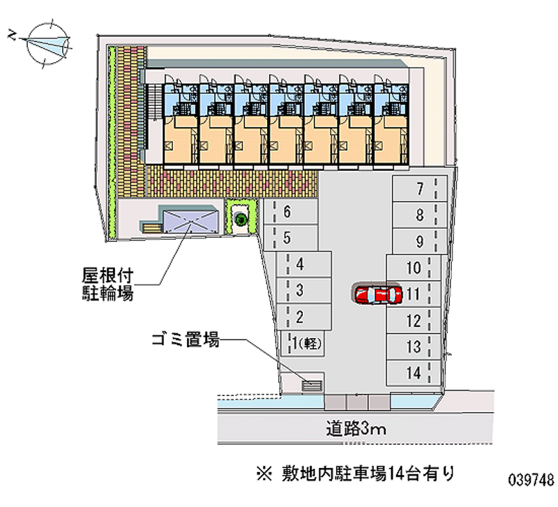 レオパレスＹＡＭＡＴＯⅢ 月極駐車場