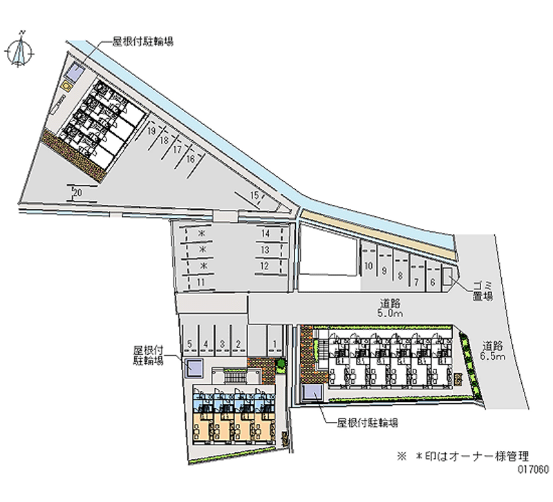 レオパレス蜷川２ 月極駐車場