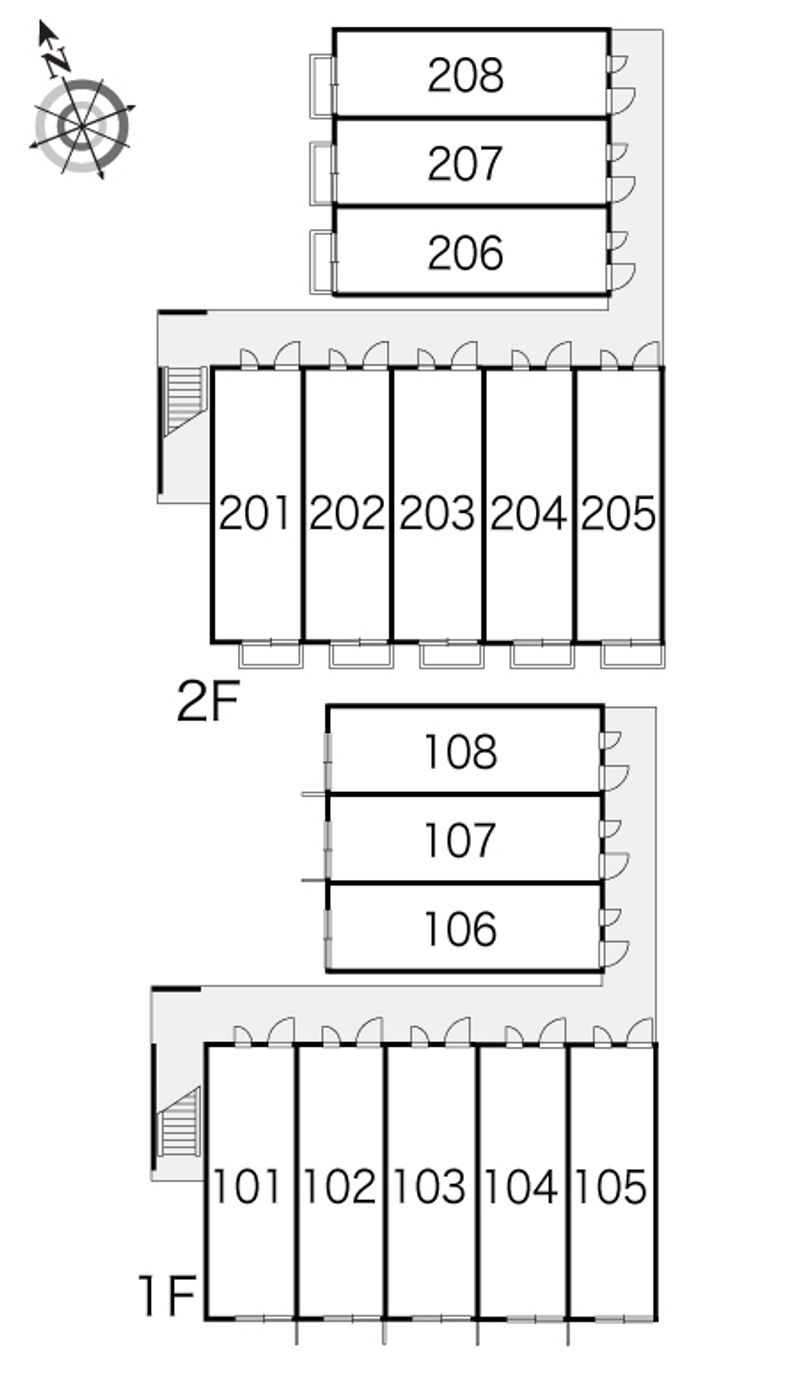 レオパレス駒 間取り配置図