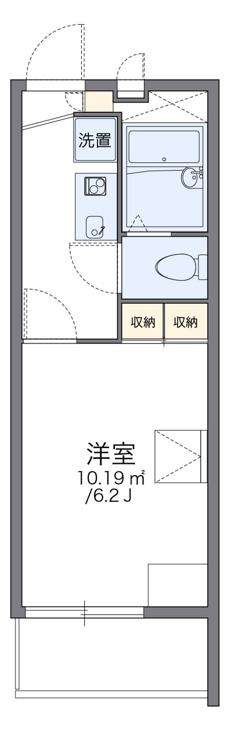 レオパレス青葉丘 間取図