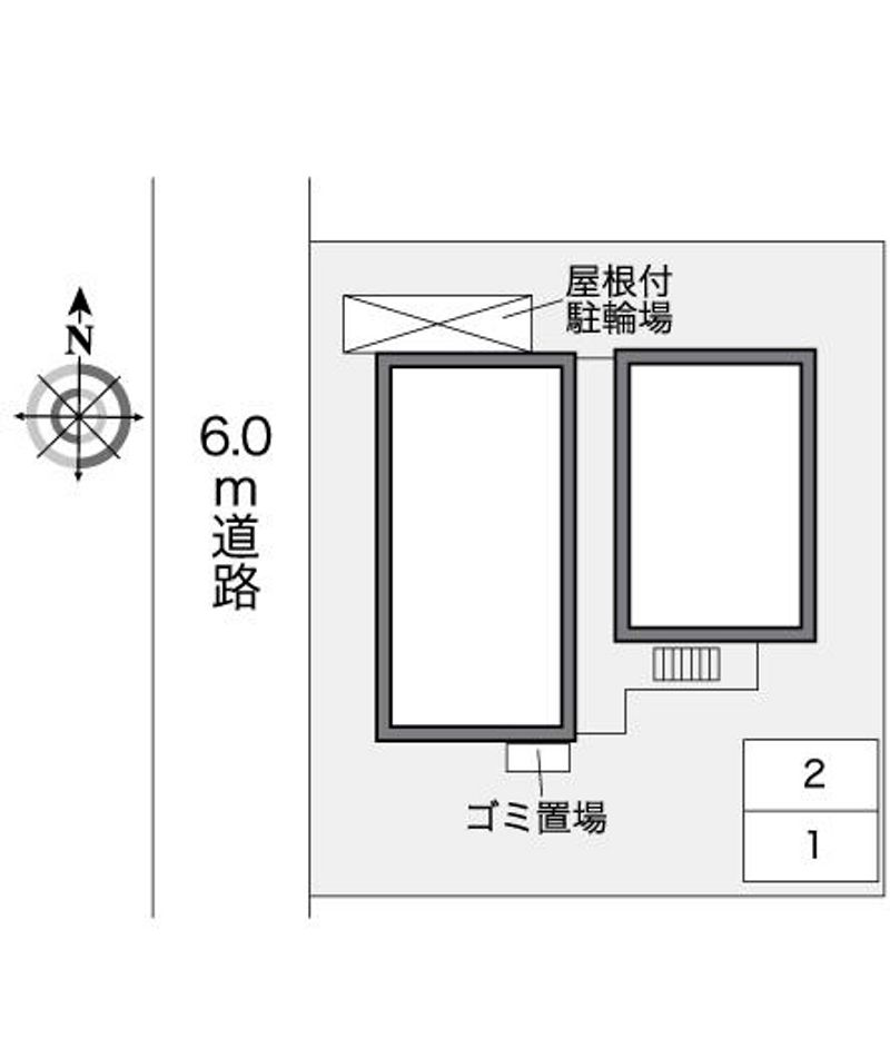 レオパレス万帖敷ＫＫＴ 配置図