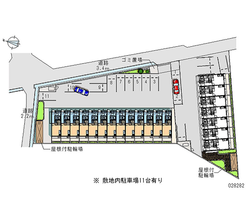 レオパレス庄五郎　壱番館 月極駐車場