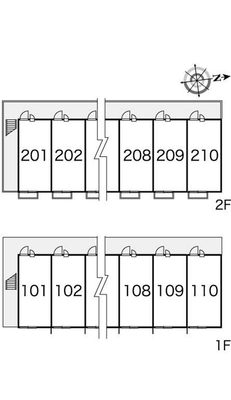 レオパレスカンタービレ 間取配置図