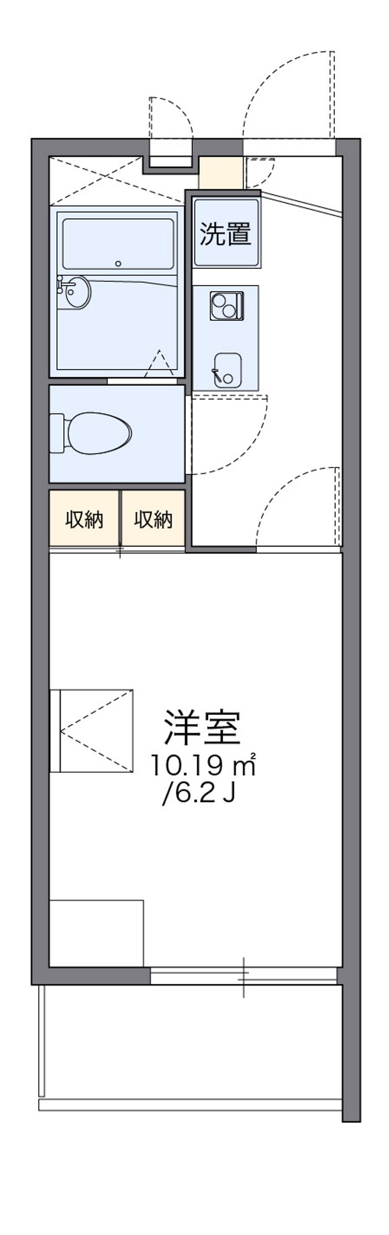 レオパレス富士 間取図