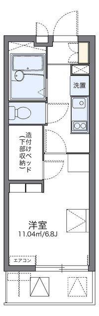 レオパレスハートポート 間取図