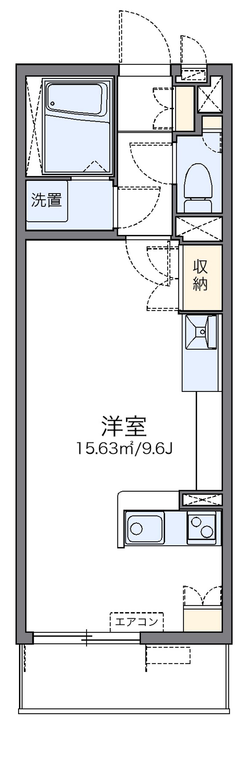 レオネクストフェリシテ天下茶屋 間取図