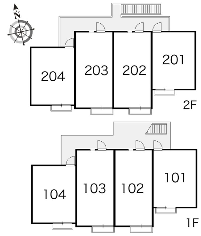レオパレスＳ．Ｆ 間取配置図