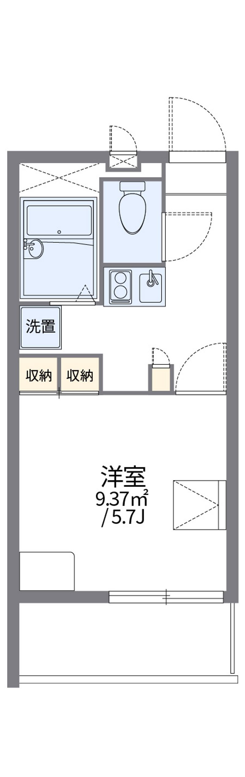 レオパレスアルカンシェル 間取図