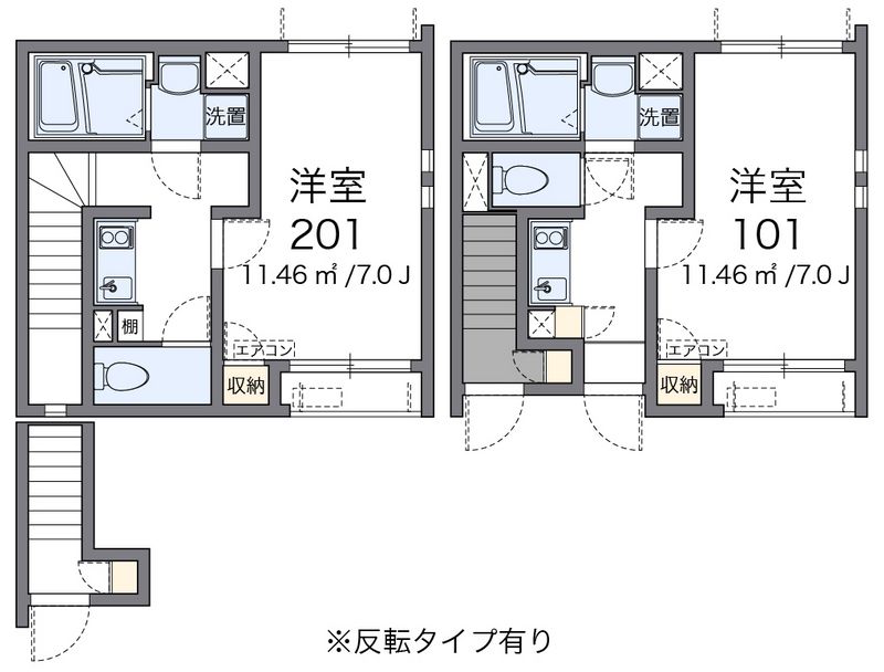 クレイノ鴛鴨 間取図
