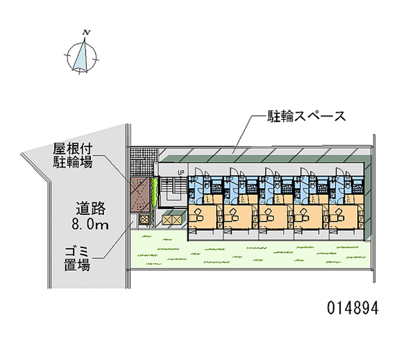 レオパレスサウスファーム 区画図