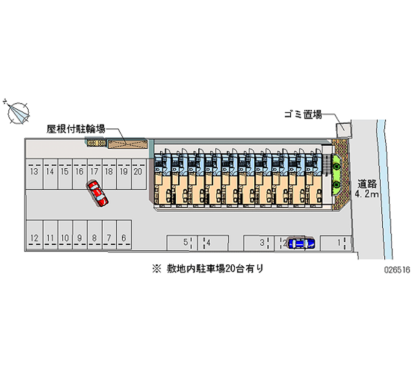 レオパレスＰｉａｃｅｖｏｌｅ 月極駐車場