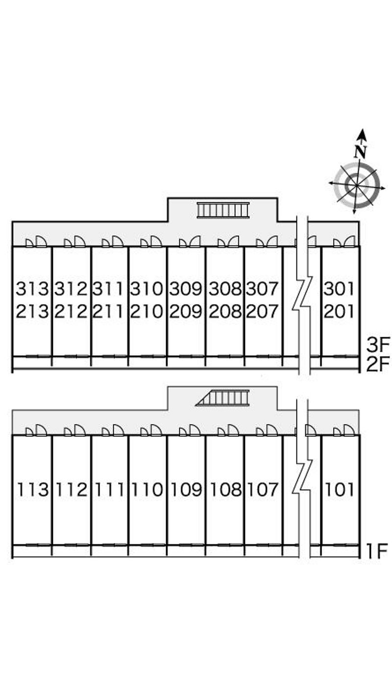 レオパレス隼Ⅳ 間取配置図