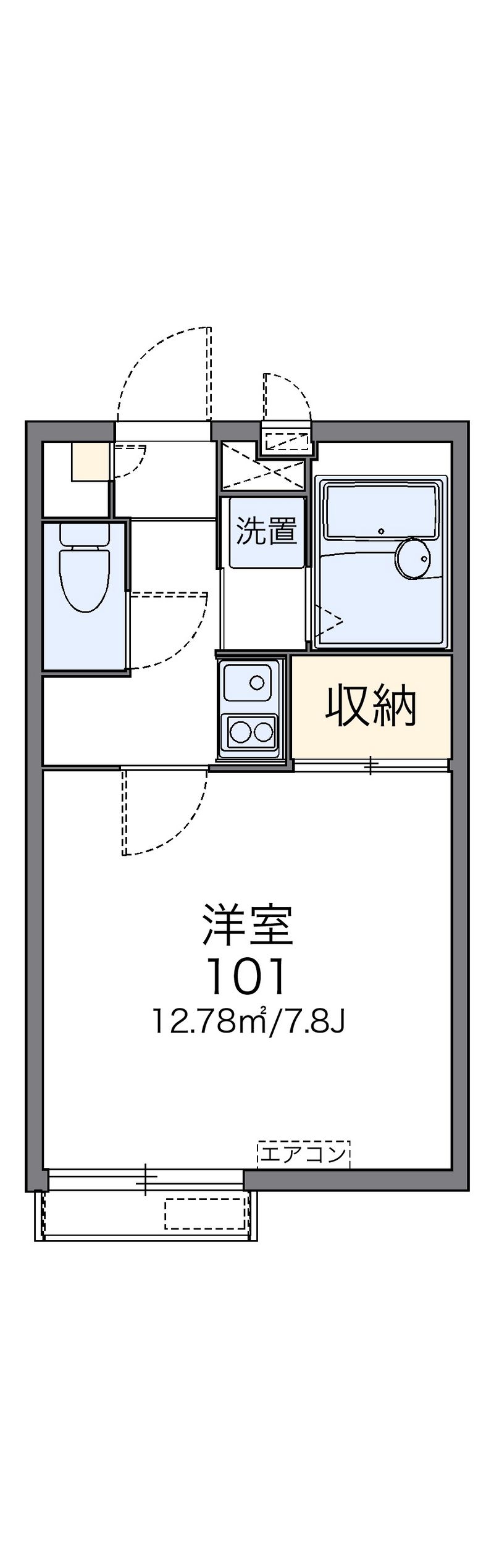 レオパレス曙 間取図