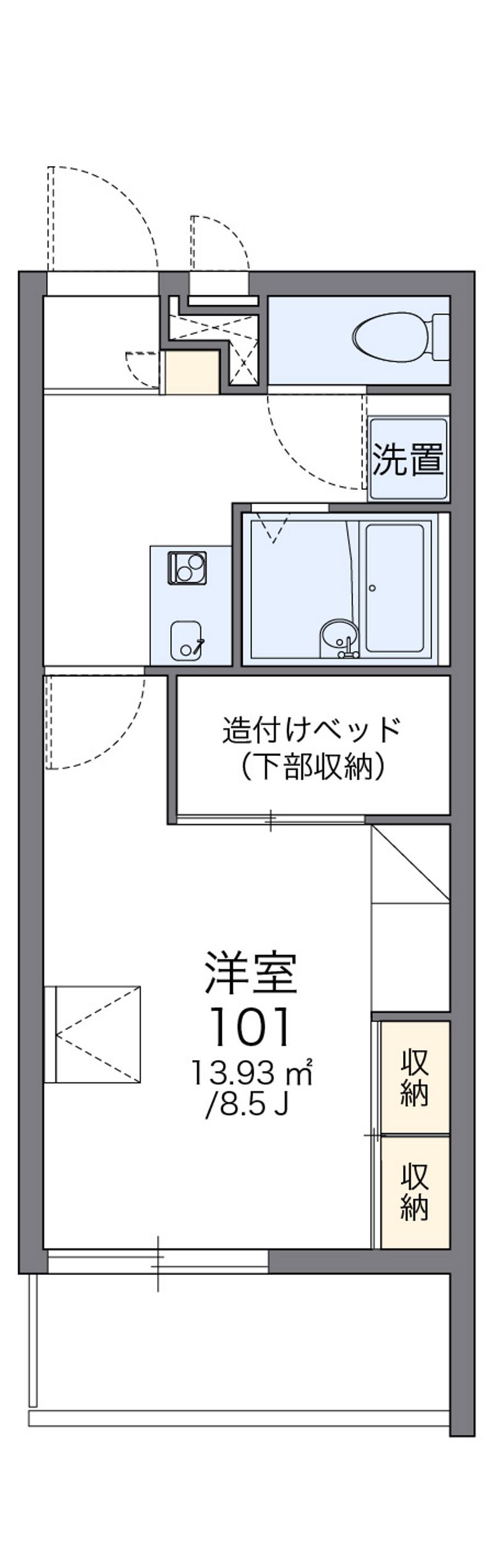 レオパレスＣＡＳＡみのまーじゅ 間取図