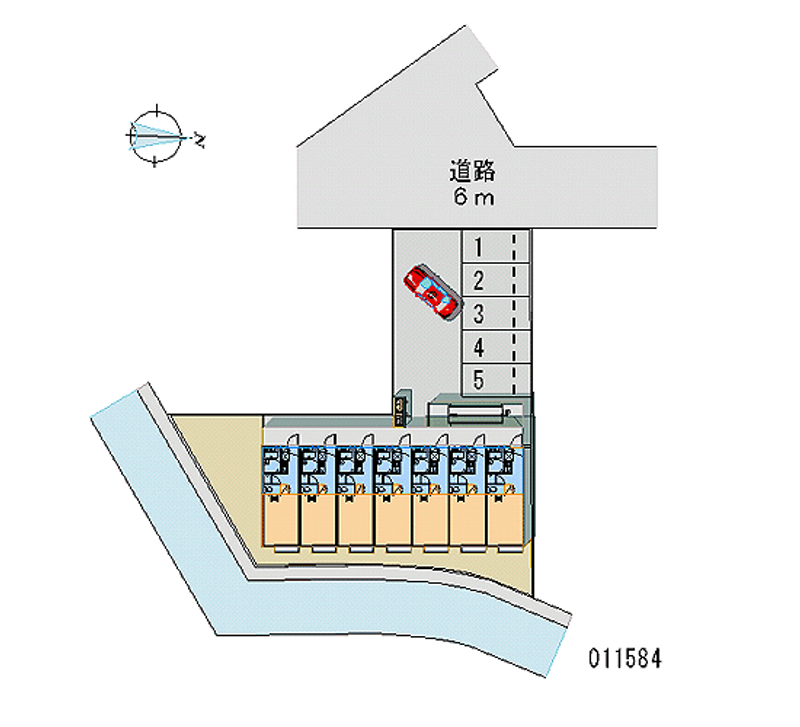 レオパレスパークサイド南熊本 区画図