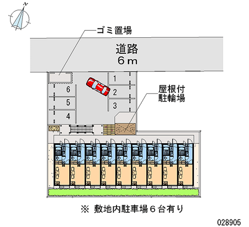 レオパレスシャーペルサン 月極駐車場