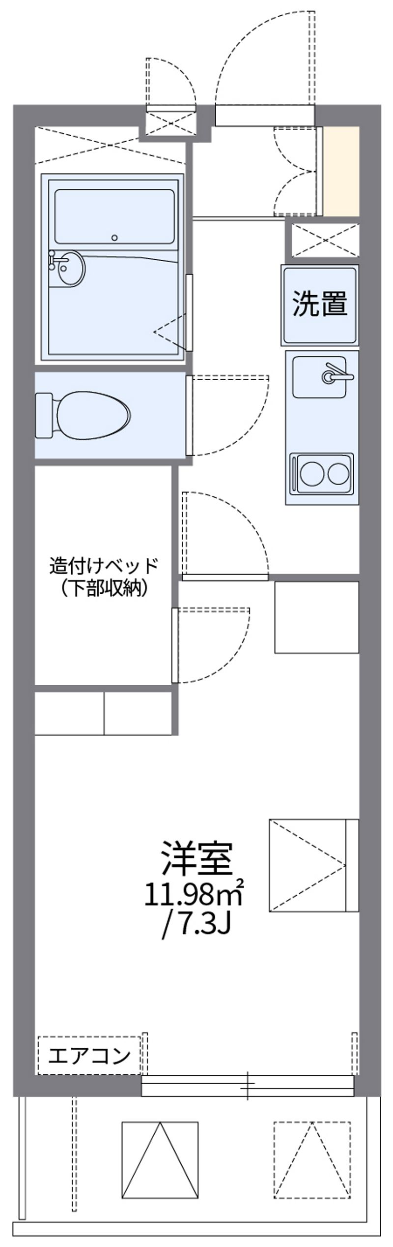レオパレスルシェルブル金岡Ⅱ 間取図