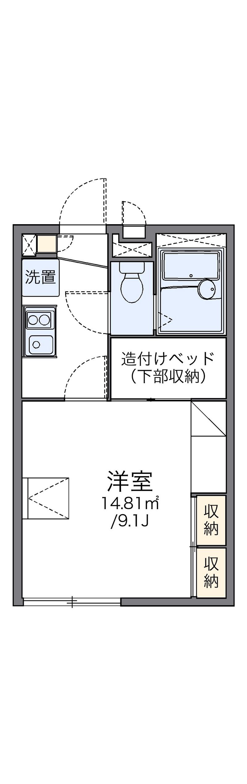 レオパレスクゥラージュ 間取図